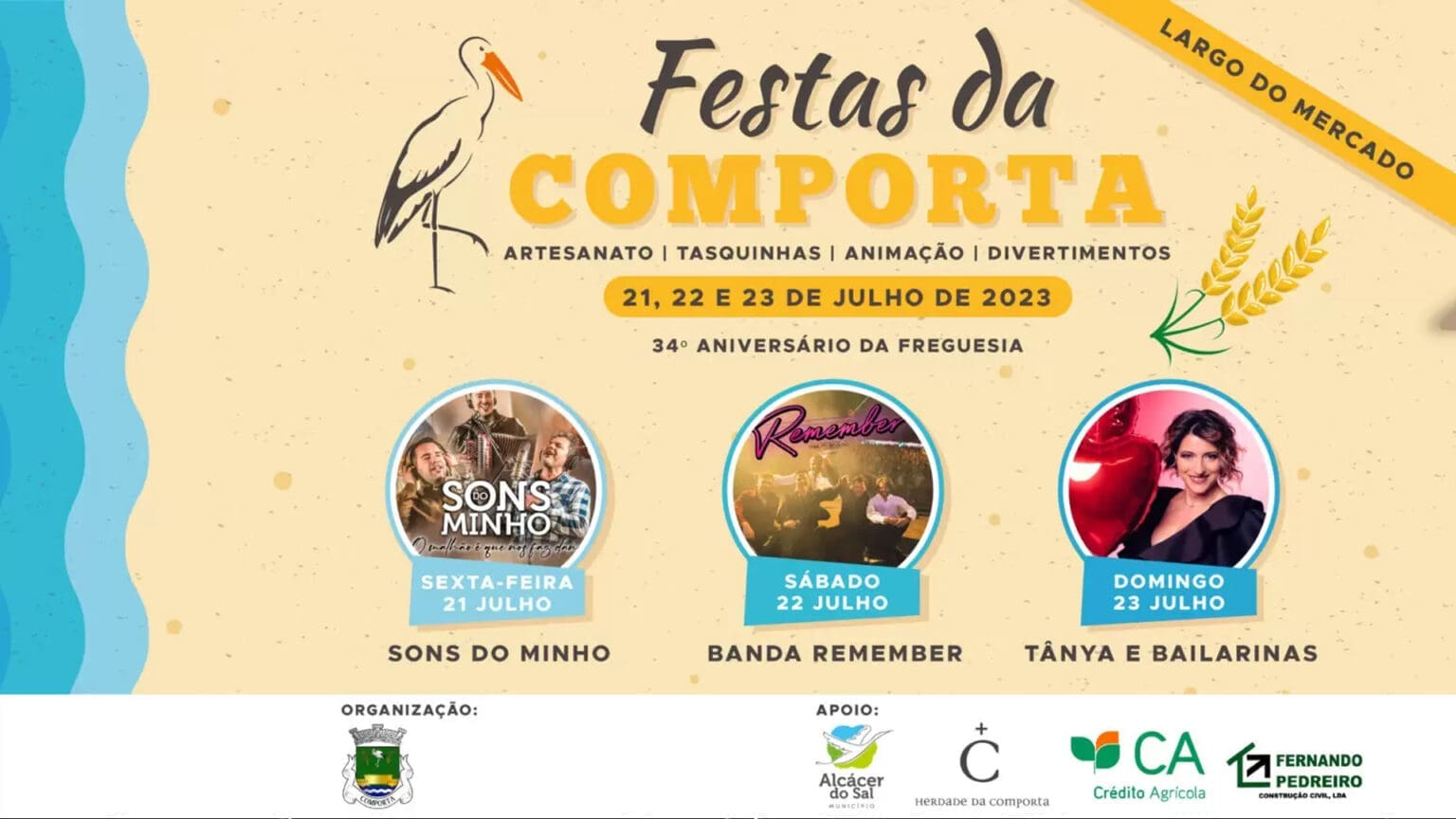 Festas da Comporta regressam com romarias, bailes e concertos