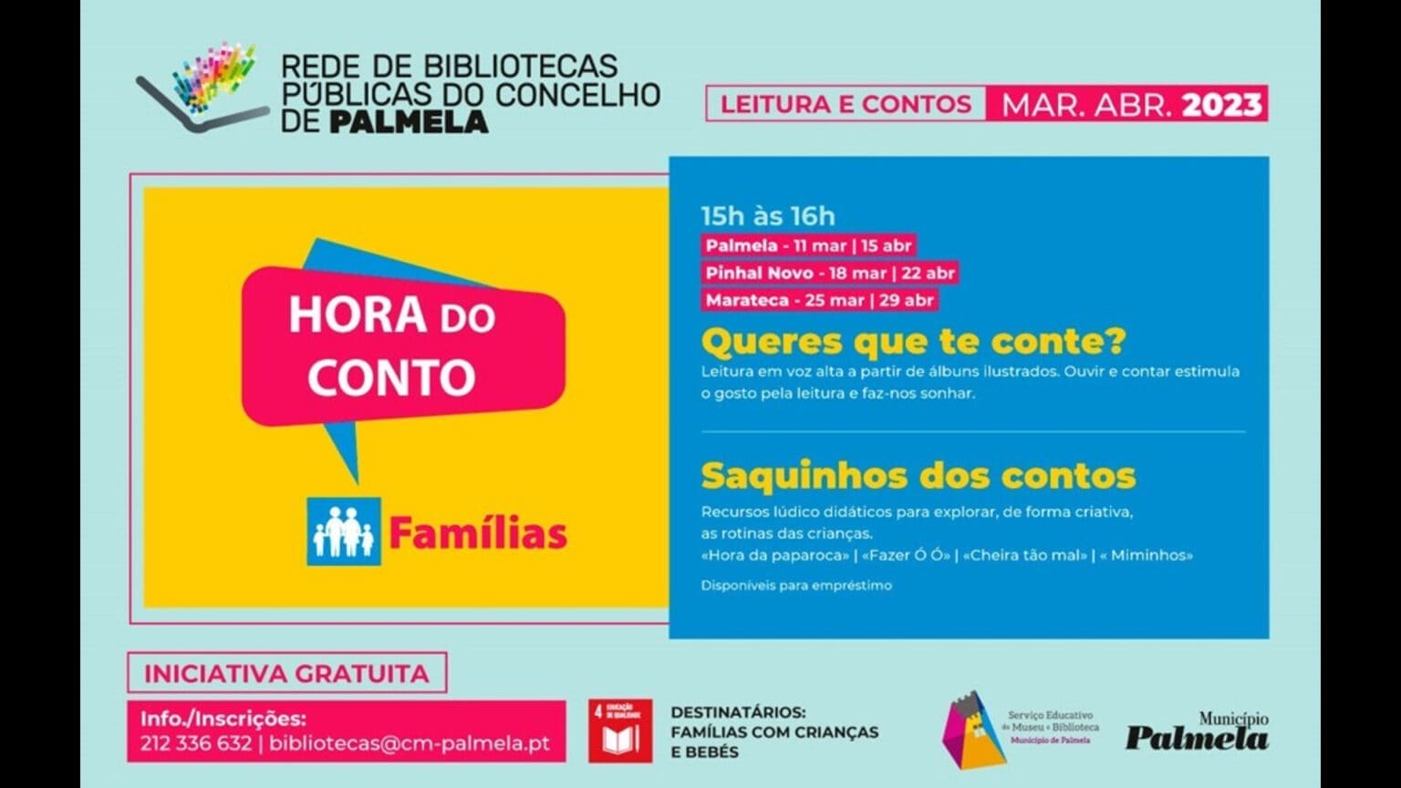 “Hora do Conto Famílias”: Confira as datas de janeiro e inscreva-se!